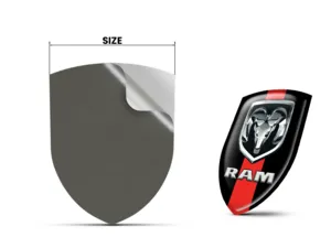 Dodge Autocollant Bombé Finition Luxe Badges Bombés